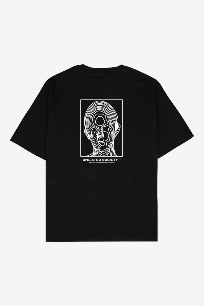FACE TEE - BLACK - Unlisted Society